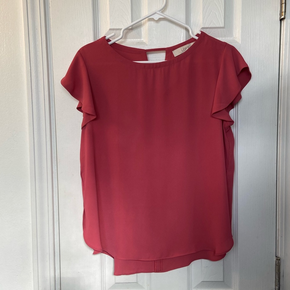 Hot Pink LOFT Blouse